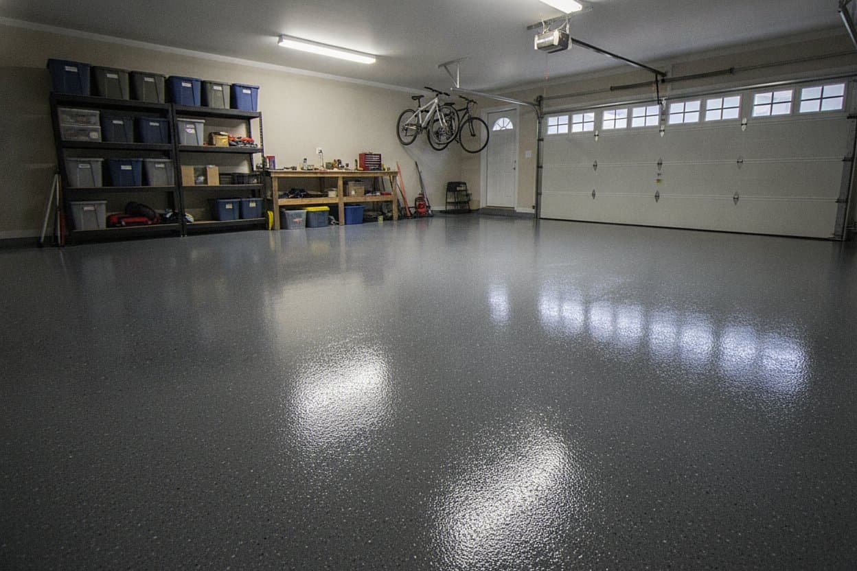 Garage after complete epoxy repair.